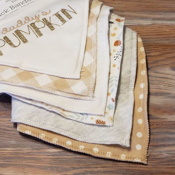 Modern Baby 6-pk Bandana Bib Set - Picture 3 of 5